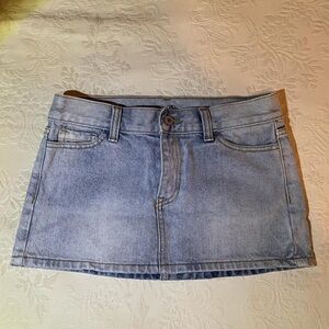 Brandy Melville Denim Blue Mini Skirt